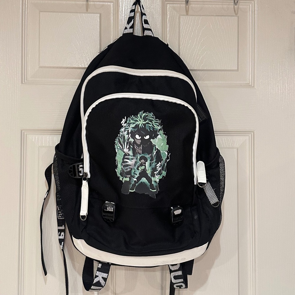 My Hero Academia Deku Anime Backpack Kinouchi Limited Edition Black White